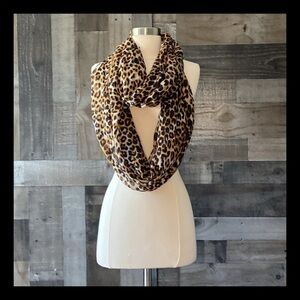 Gorgeous leopard print infinity scarf resortwear coastal vacation festival boho